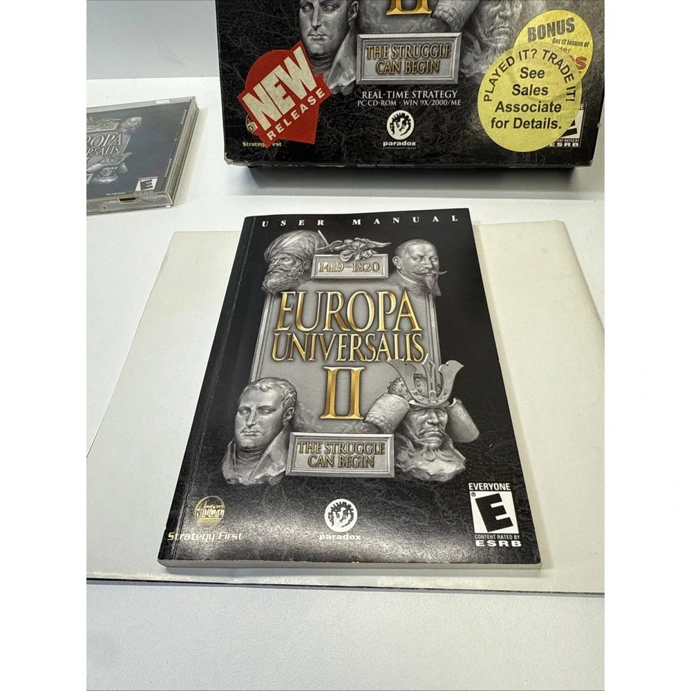 Europa‎ Universalis II Big Box The Struggle Can Begin PC Video Game Strategy